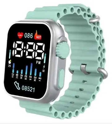 Picture of Black Square Dial Digital Watch  for Women