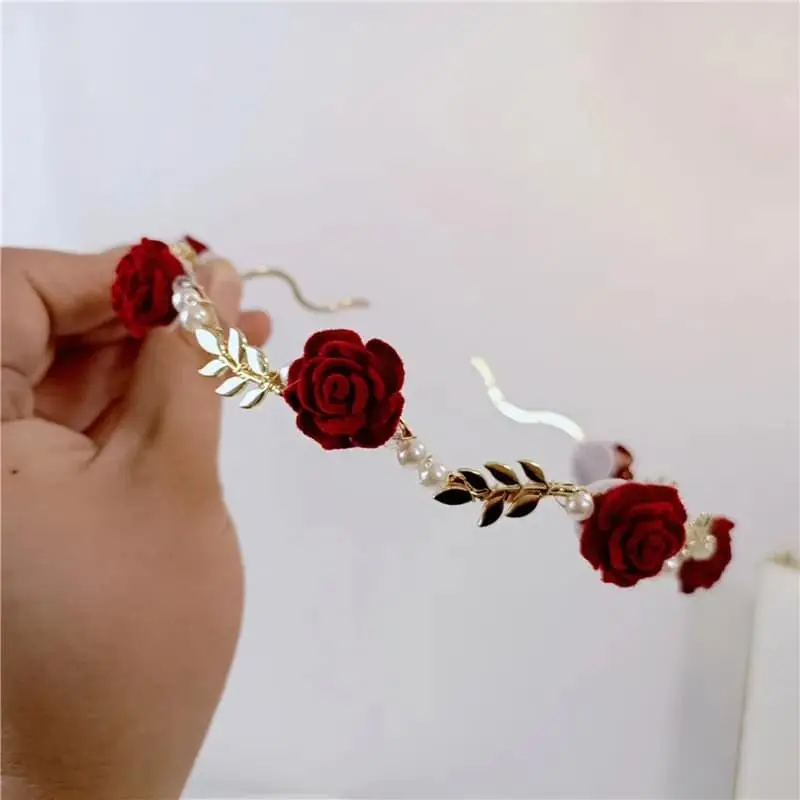 Picture of Simple and Elegant Rose Metal Headband for Women - 1 Pices