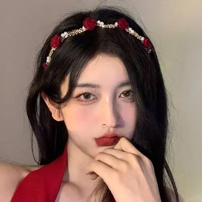 Picture of Simple and Elegant Rose Metal Headband for Women - 1 Pices