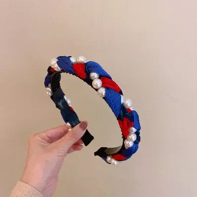 Picture of Athleisure - Avant Grade - Highly Sustainable - Korean Pearl Headband Hair Bands For Women - Durabilty Assured - Well Inspired & Crafted