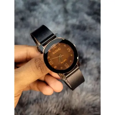 Picture of Black Belt New Fashionable stainless analogue Hand watches for women's