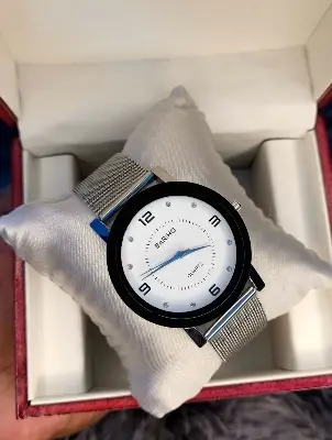 Picture of Stylish - Modern Vibe - Easily Usable - Analog stylish elegant watch for women - Silver - Easy To maintain - Designed - Urban Vibes