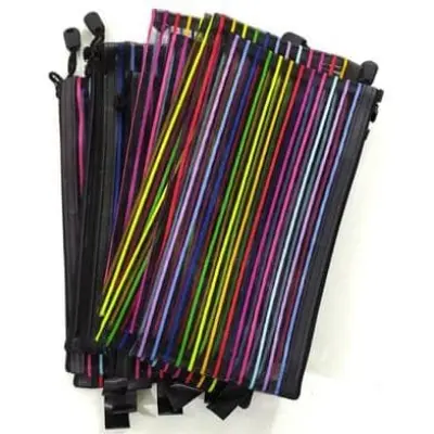 Picture of 2 pcs Pencil and Pen Net Bag Multiclour