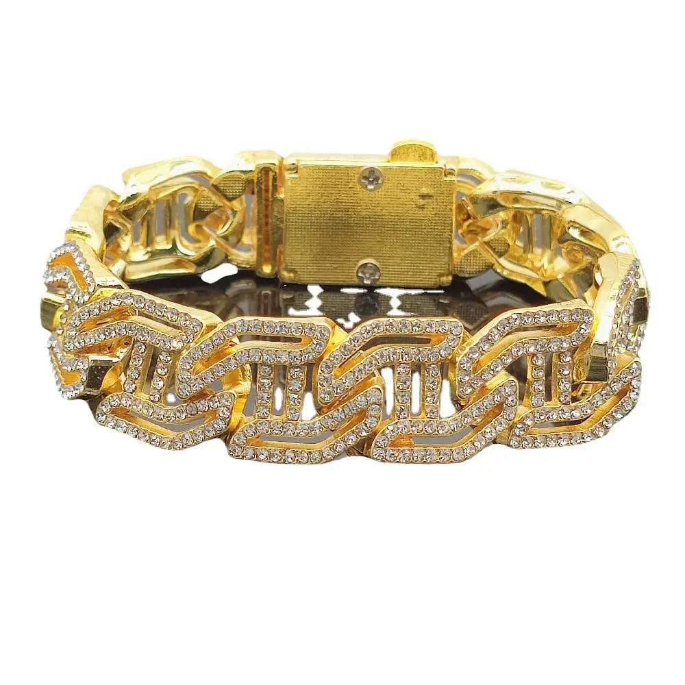 Picture of New Men Steel Hand Chain Handmade Bracelet Bangle Club Jewelry Gift