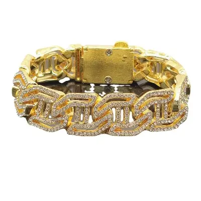 Picture of New Men Steel Hand Chain Handmade Bracelet Bangle Club Jewelry Gift