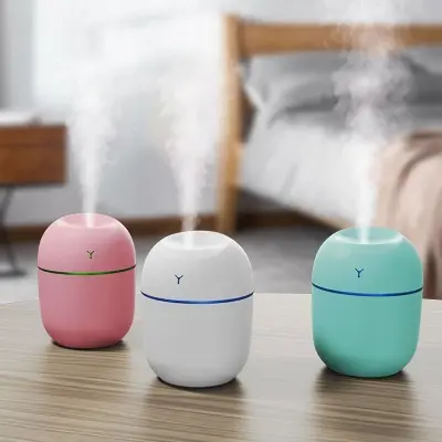 Picture of Swap International Mini Air Humidifier USB Charging Mist Spray Moisturizing Diffuser White Pink Blue