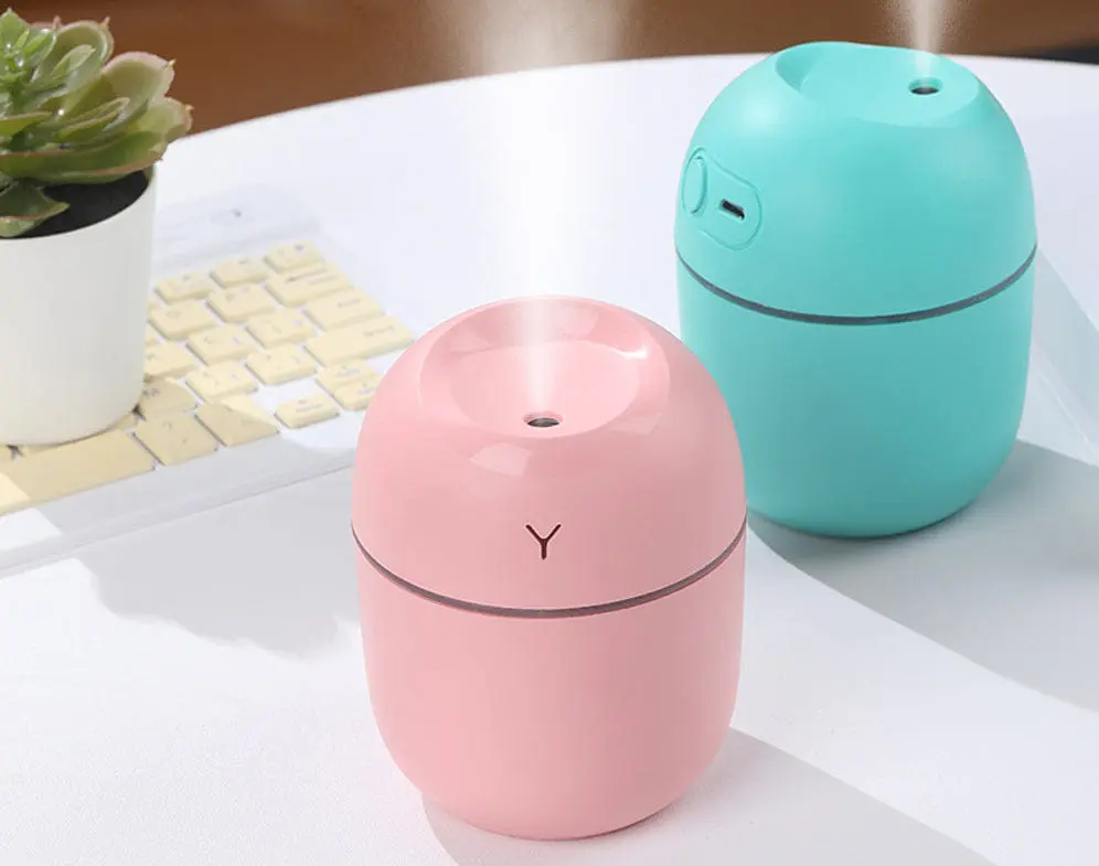 Picture of Swap International Mini Air Humidifier USB Charging Mist Spray Moisturizing Diffuser White Pink Blue