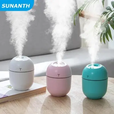 Picture of Mini Portable Air Humidifier 300ml USB Car Air Purifier Fogger Mist Maker with LED Night Lamp Ultrasonic Sprayer Home Appliance