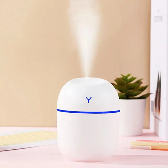 Picture of Mini Portable Air Humidifier 300ml USB Car Air Purifier Fogger Mist Maker with LED Night Lamp Ultrasonic Sprayer Home Appliance