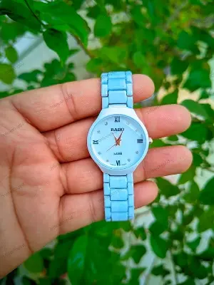 Picture of Stainless Steel Fashionable stainless analogue Hand watches for Women - ঘড়ি