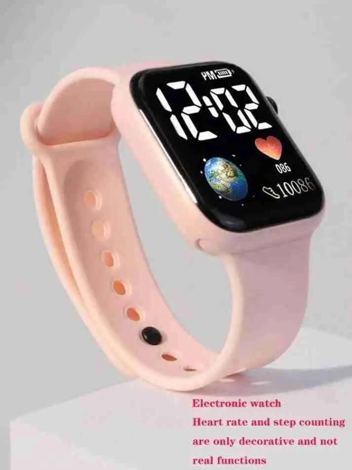 Picture of Squares Colourful Belt Watch  for Women without breslet