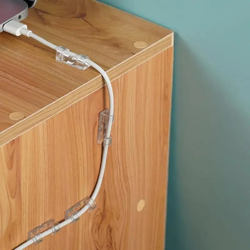 Picture of Wire Holder Organizer, Cable Clips Durable 20Pcs for Office for Desktop for Home