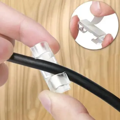 Picture of Wire Holder Organizer, Cable Clips Durable 20Pcs for Office for Desktop for Home