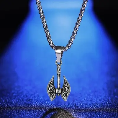 Picture of New Geometry Stainless Steel Fashion Necklace For Men