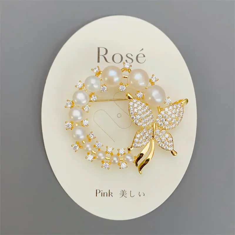 Picture of Flower Brooch Hijab Safety Pin for Girls and Women's