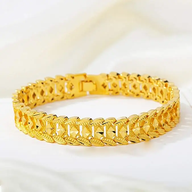 Picture of Trendy Heart Multi shape Punk Bracelet Curb Link Chain Color Bracelets Bangle For Men