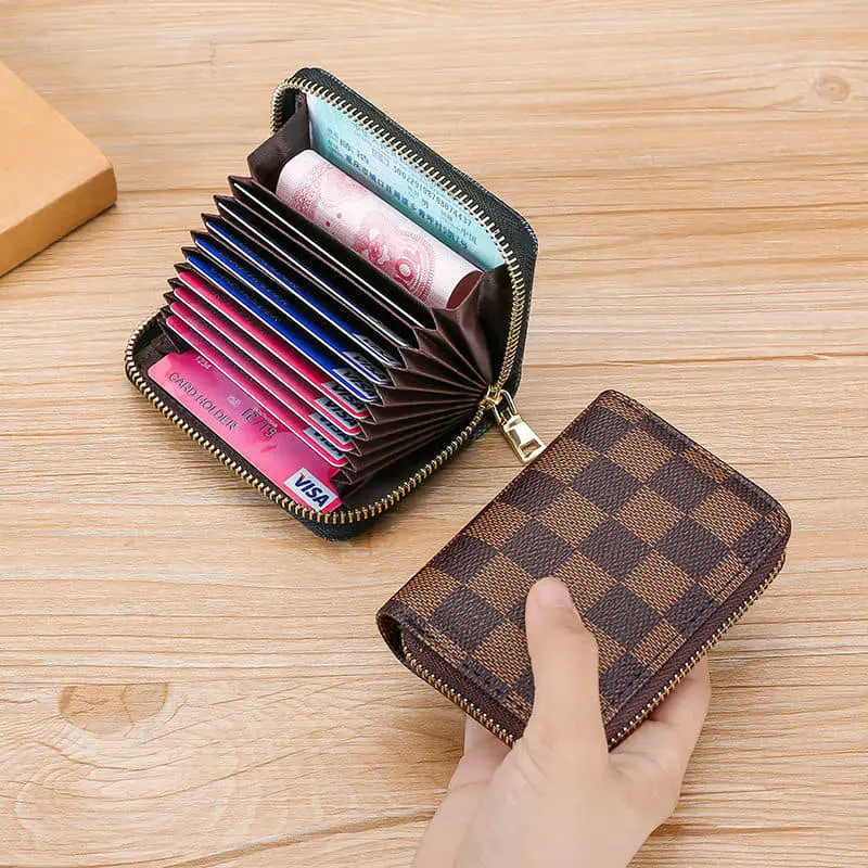 Picture of ID Cards Holders Bank Credit Bus Cards Cover Pu Leather Gift For friend/Boys/Men