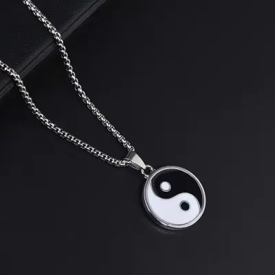 Picture of Stainless Steel Yin Yang Men's Chain
