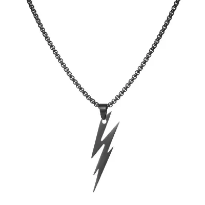 Picture of New Black  Color Stainless Steel Link Chain Fashion Jewelry Chain For Men/ Gift for Men/Boys