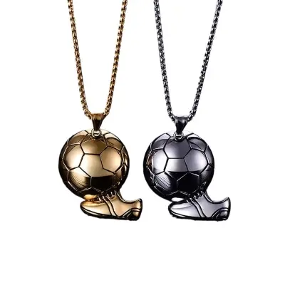 Picture of Alloy Football Ball Pendant Necklace  For Men