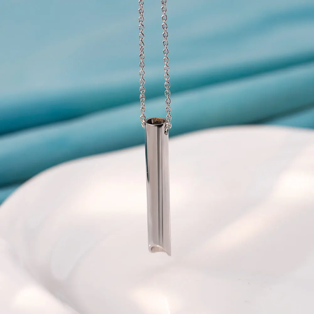 Picture of Silver Color  Breathing Necklace Metal Chain for Men