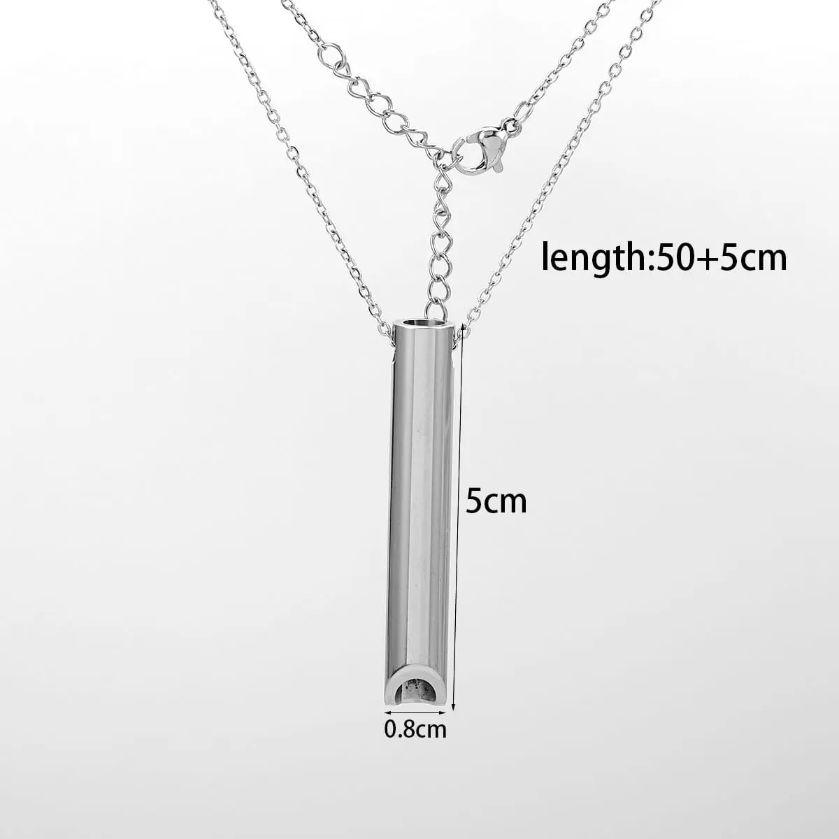 Picture of Silver Color  Breathing Necklace Metal Chain for Men