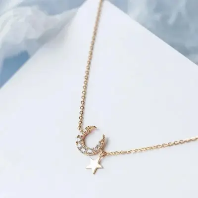 Picture of New Korean Simple Pearl Star Moon Crystal Bracelet