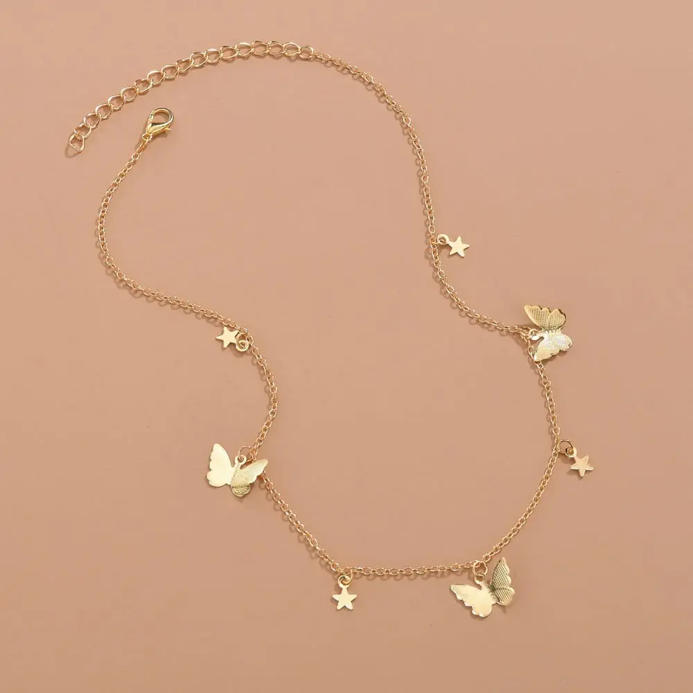 Picture of Cute Zircon Butterfly  Necklace for Women