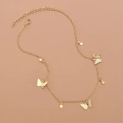 Picture of Cute Zircon Butterfly  Necklace for Women