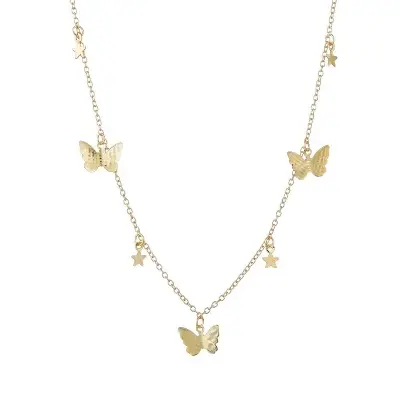 Picture of Cute Zircon Butterfly  Necklace for Women