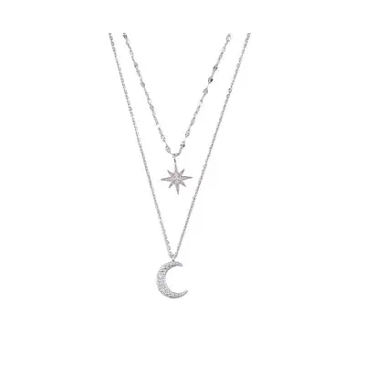 Picture of New Cute Zircon Moon Pendant Necklace for Women