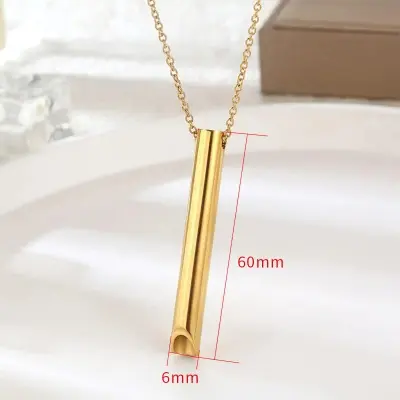 Picture of Pendant Necklace For Men Women Stainless Steel Chain Necklace