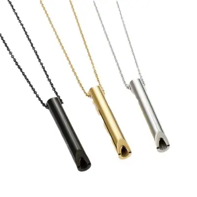 Picture of Stainless steel Geometric Pendant Necklace Chain For Men /Boy