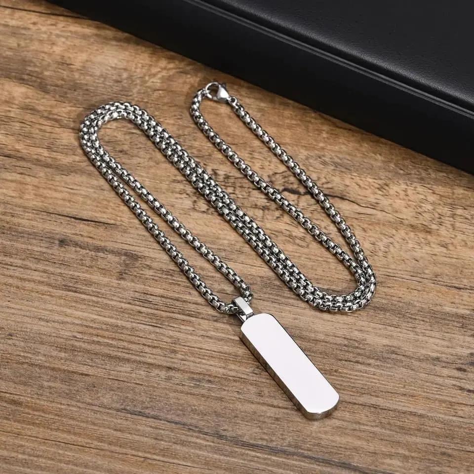 Picture of Stylish Addition - Fashion New Pendant Necklace Men Punk Trendy Simple Stainless Steel Chain Jewellery Gift - Modern - Choice Expression