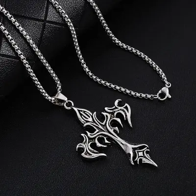 Picture of Anchor Chain Pendants Necklace rendy Simple Stainless Steel Chain Jewellery Gift - Modern - Choice Expression