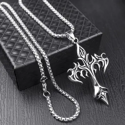 Picture of Anchor Chain Pendants Necklace rendy Simple Stainless Steel Chain Jewellery Gift - Modern - Choice Expression