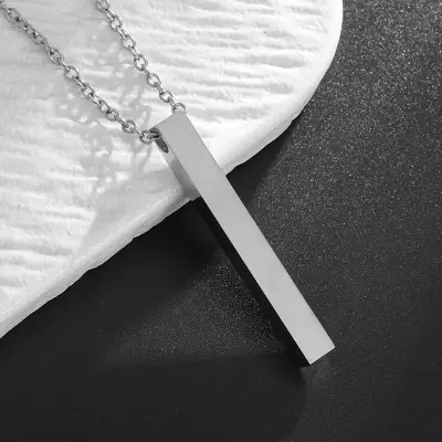 Picture of Geometry Stainless Steel Fashion Necklace For Men