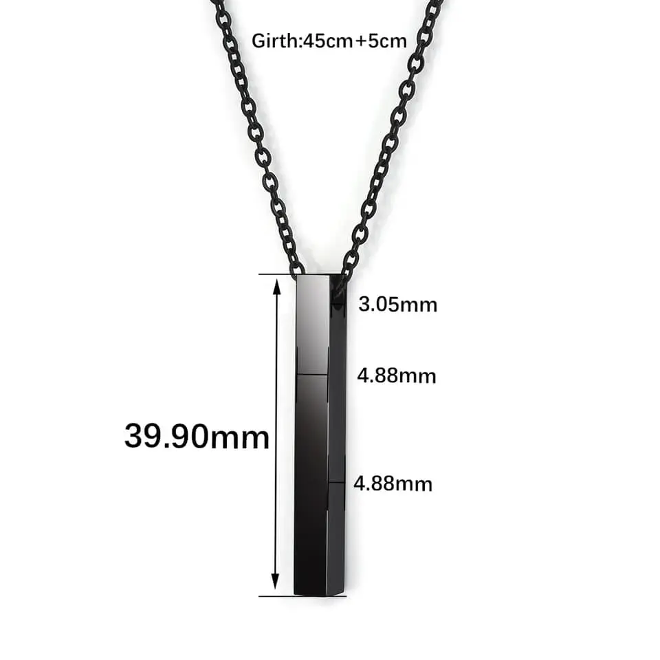 Picture of Black Color Metal Chain for Men