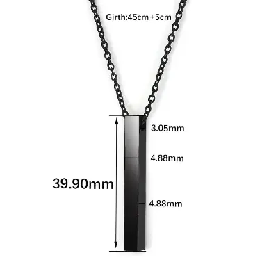 Picture of Black Color Metal Chain for Men