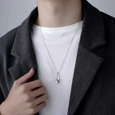 Picture of Men's Trendy Light Luxury Original Silver Necklace Chain For Men