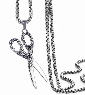 Picture of Scissors Chain for Men Stainless Steel Necklace Fashion Dark Chain For Men