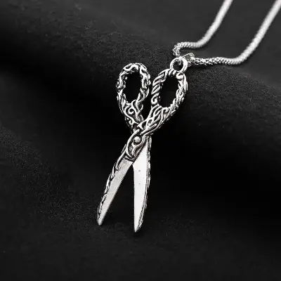 Picture of Scissors Chain for Men Stainless Steel Necklace Fashion Dark Chain For Men