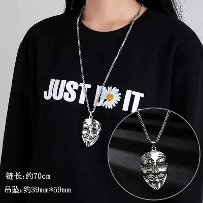 Picture of Fashion New Pendant Necklace Men Punk Trendy Simple Stainless Steel Chain Jewellery Gift - Modern - Choice Expression