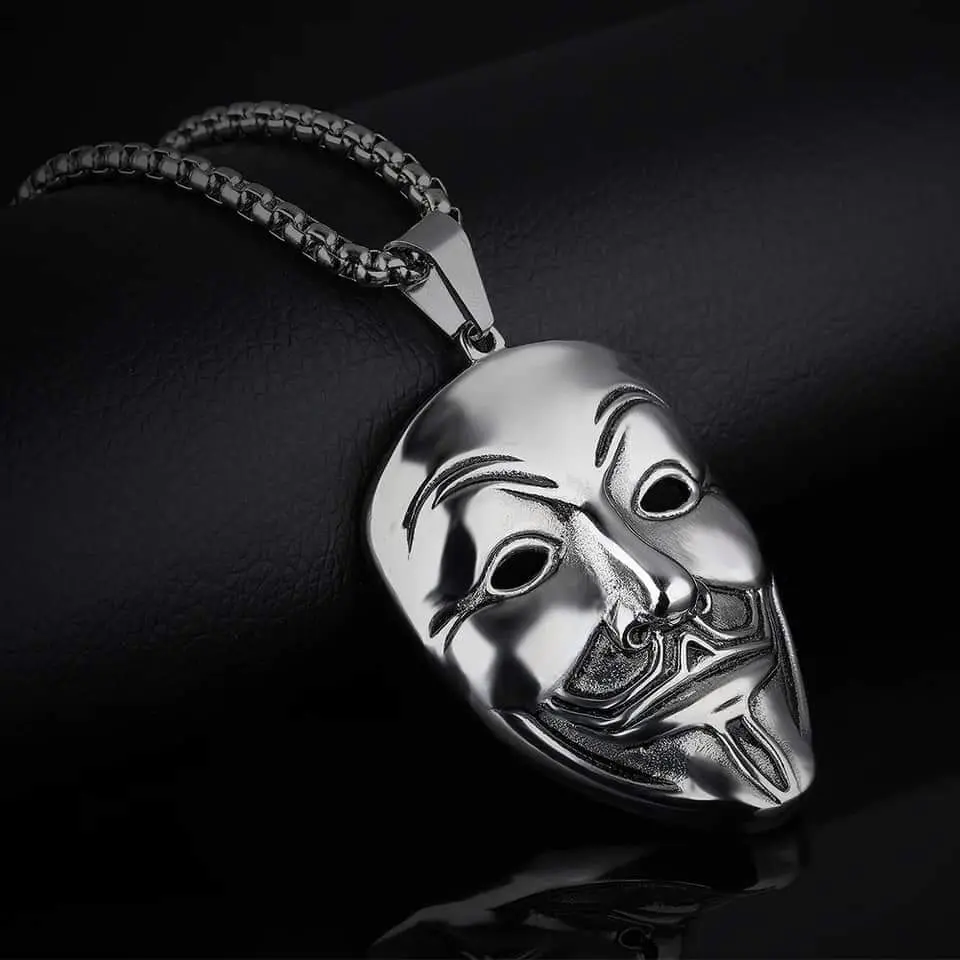Picture of Fashion New Pendant Necklace Men Punk Trendy Simple Stainless Steel Chain Jewellery Gift - Modern - Choice Expression