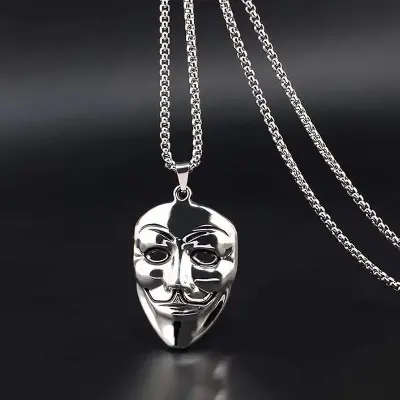 Picture of Fashion New Pendant Necklace Men Punk Trendy Simple Stainless Steel Chain Jewellery Gift - Modern - Choice Expression