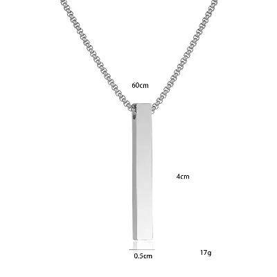 Picture of New Collection Stainless Steel Trendy Fashion Black Colour Necklace For Men