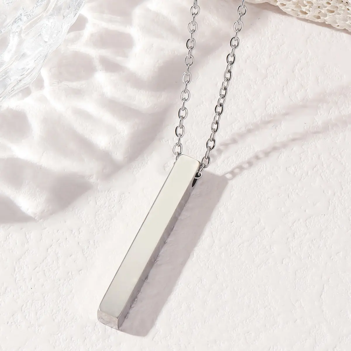 Picture of New Collection Stainless Steel Trendy Fashion Black Colour Necklace For Men