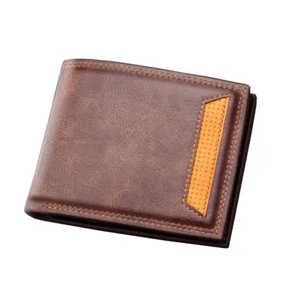 Picture of Men's Short Wallet High Quality Men's Credit Card Holder Business Casual Multi-Function Zipper Coin Pocket Coin Wallet