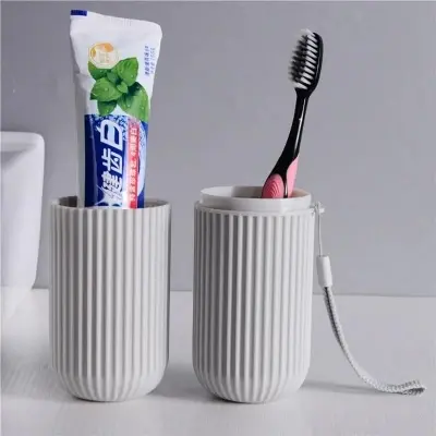 Picture of New Travel Toothbrush Holder Non-Slip Portable Travel Toothbrush Holder Minimalist PP Cup for Business