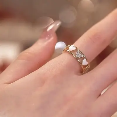 Picture of Fashion Love Heart Ring Open Geometric Rings for Woman Girl Hollow Out Ring Gift MysticFashion Love Heart Ring Open Geometric Rings for Woman Girl Hollow Out Ring Gift Mystic
